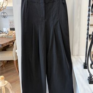 Banana Republic Charcoal Wide-Leg Pants